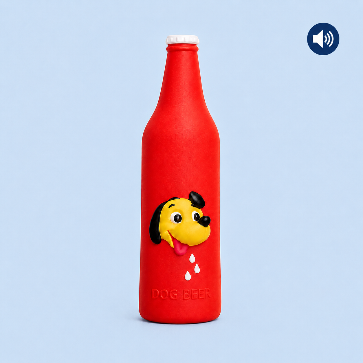 Dokitti Beer Bottle Dog Toy with Squeaker
