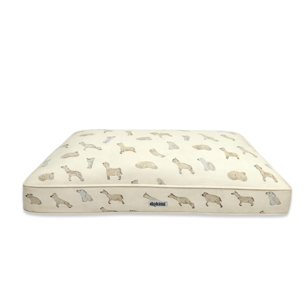 Dog Printed Comfort Cushion | Fun Dog-Themed Pet Cushion | 33.5×21.5 IN
