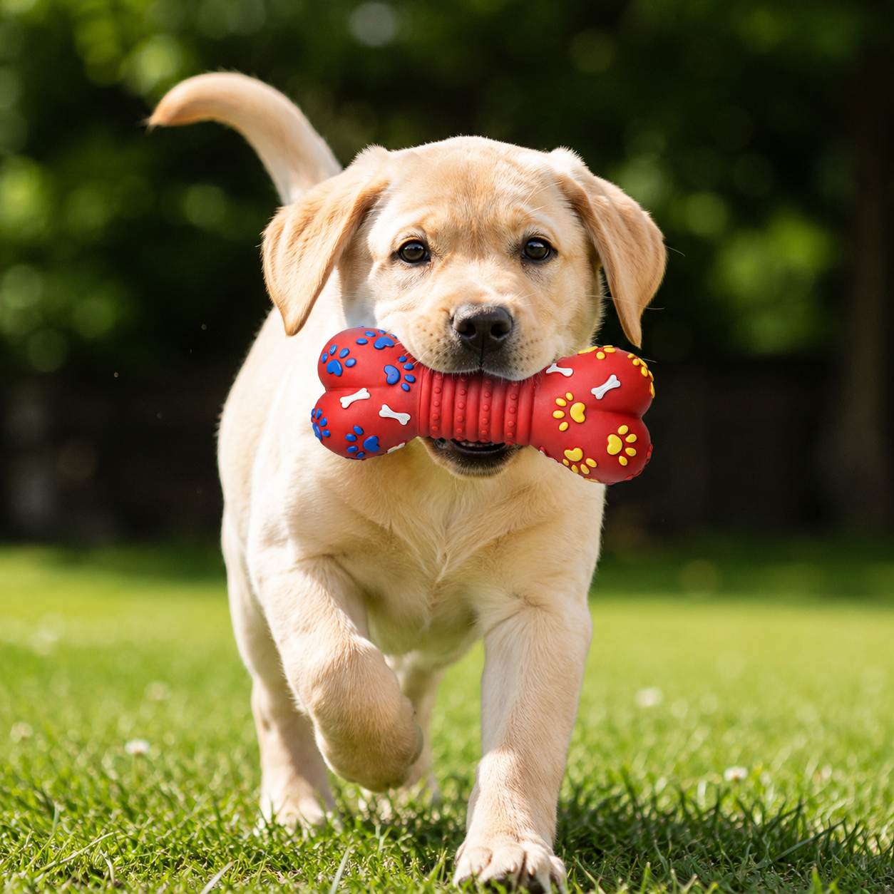 Dokitti Bone Dog Toy with Squeaker