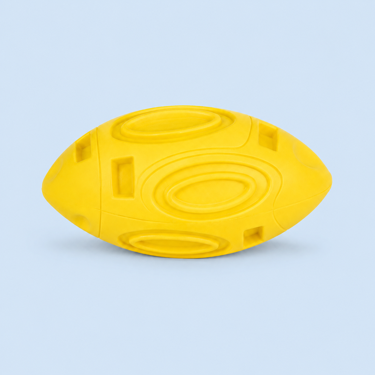 Dokitti Rugby Ball Rubber Dog Toy with Squeaker