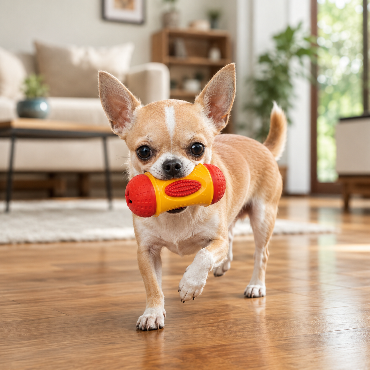 Dokitti Dental Bone Rubber Chew Toy for Dogs