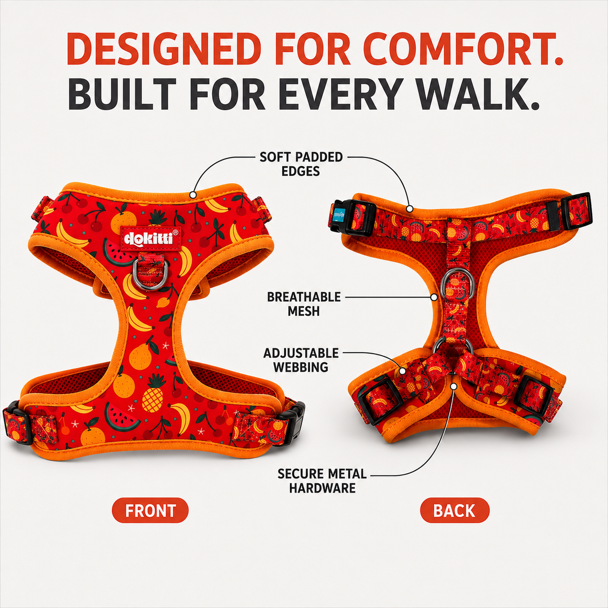 Tutti-Frutti Adjustable Harness