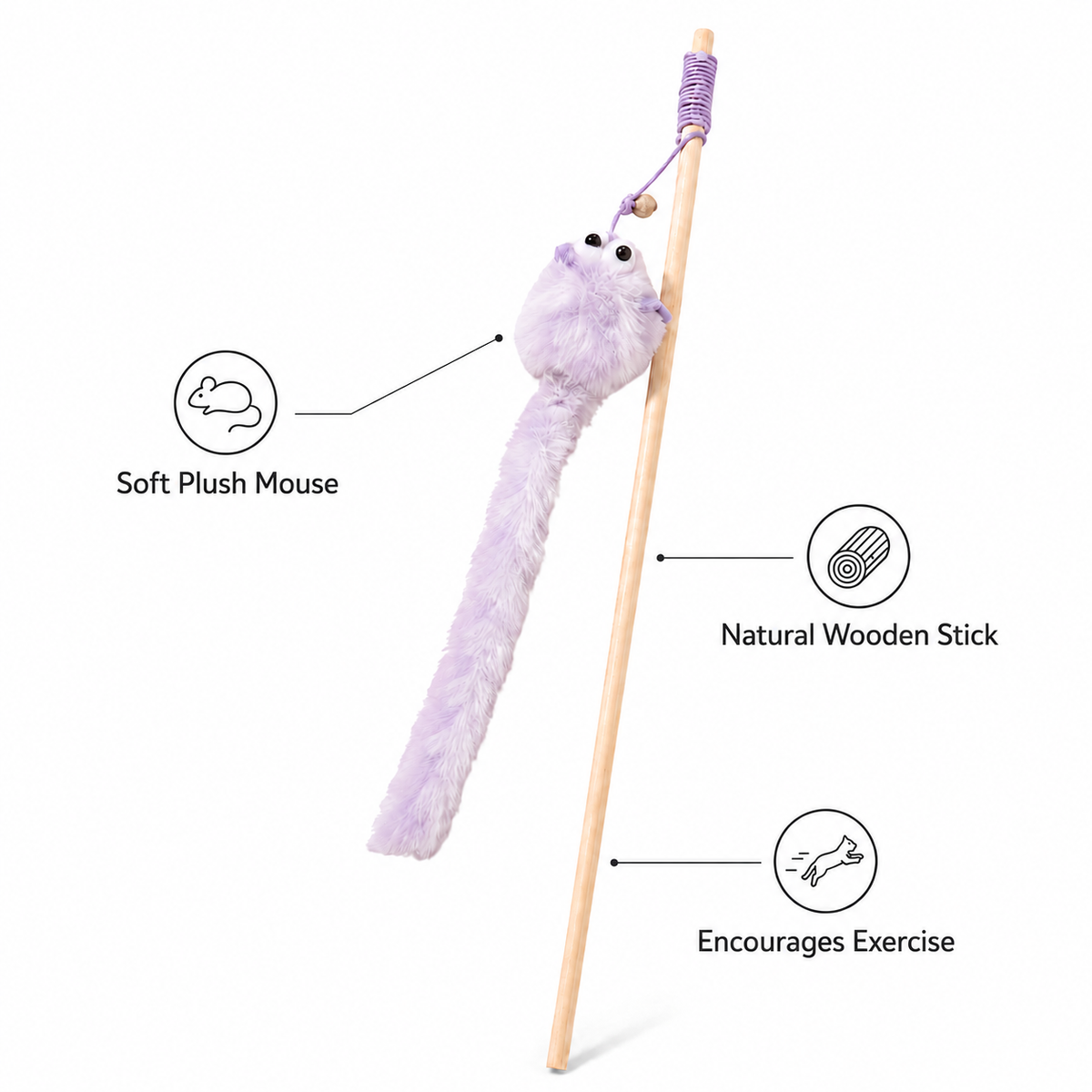 FLUFFY TAIL TEASER WAND