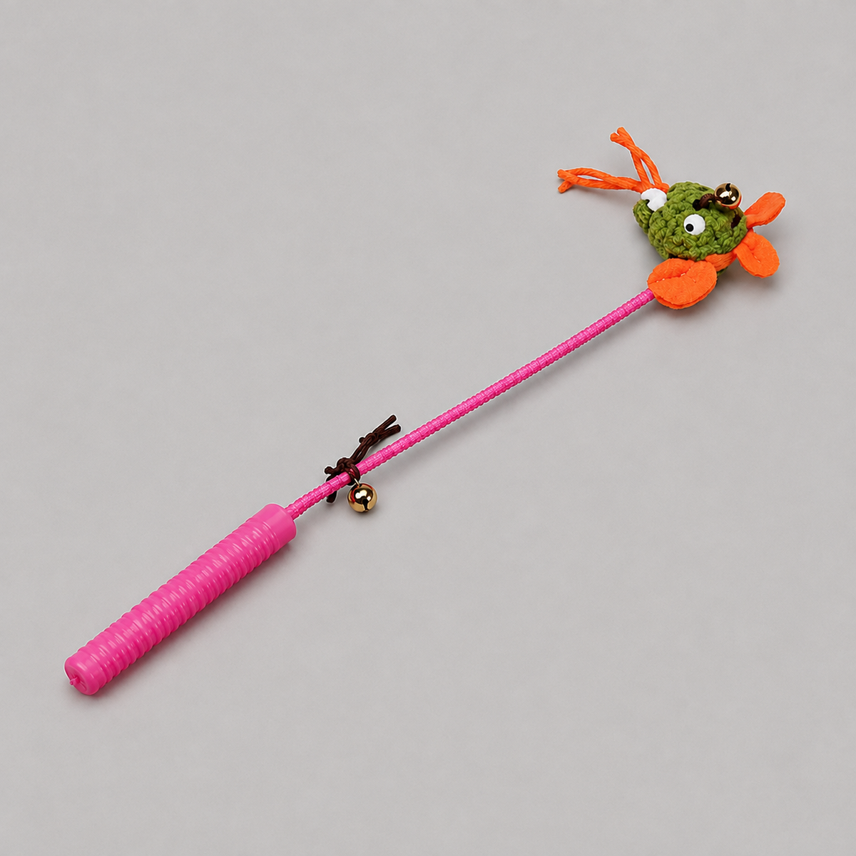 Dokitti Interactive Cat Teaser Wand Toy with Bell & Plush Mouse – Flexible Wand for Indoor Cats, Encourages Hunting, Exercise, Mental Stimulation & Stronger Bonding