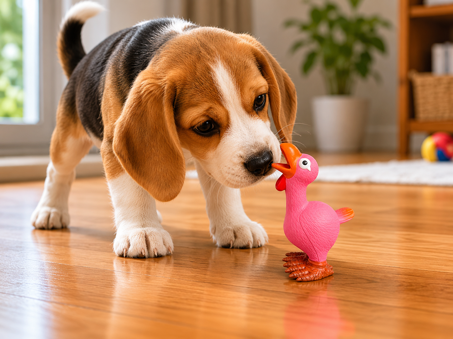 Dokitti Turkey Latex Dog Toy with Squeaker