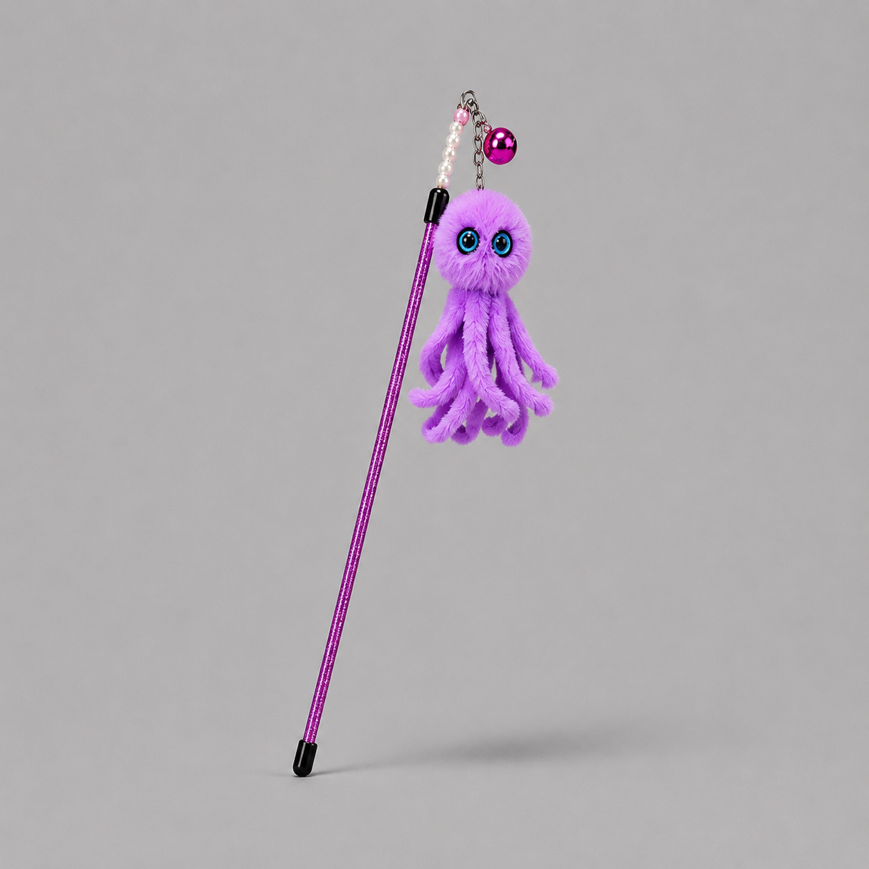 CAT TEASING STICK- OCTOPUS LAVENDER