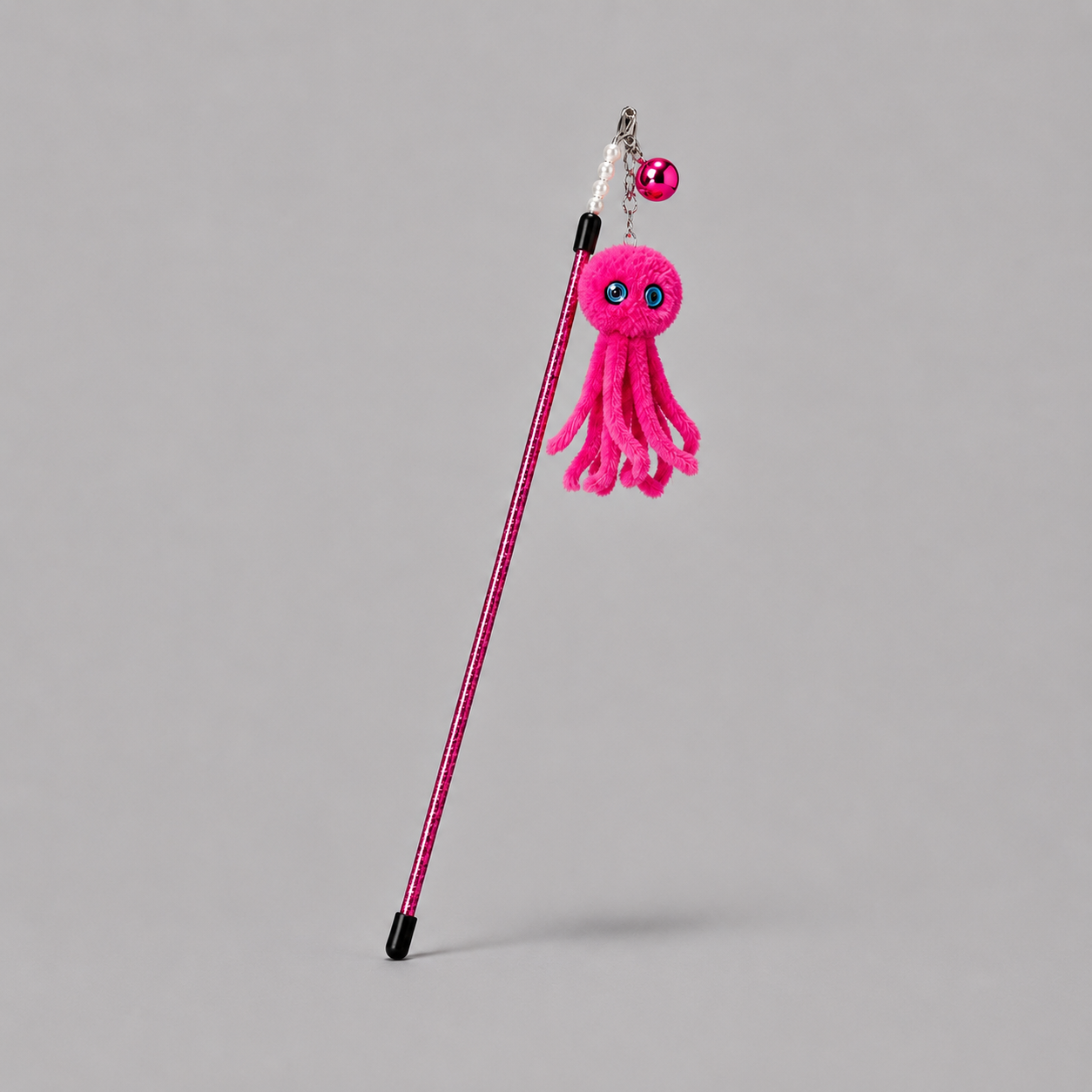 CAT TEASING STICK- OCTOPUS PINK