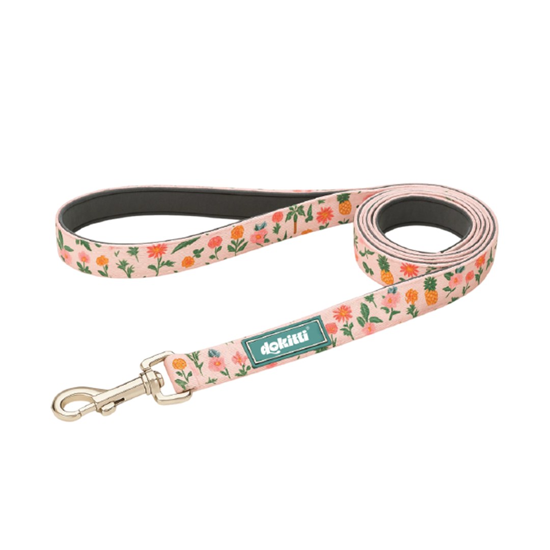 Printed Leash with Neoprene Padding(Medium)