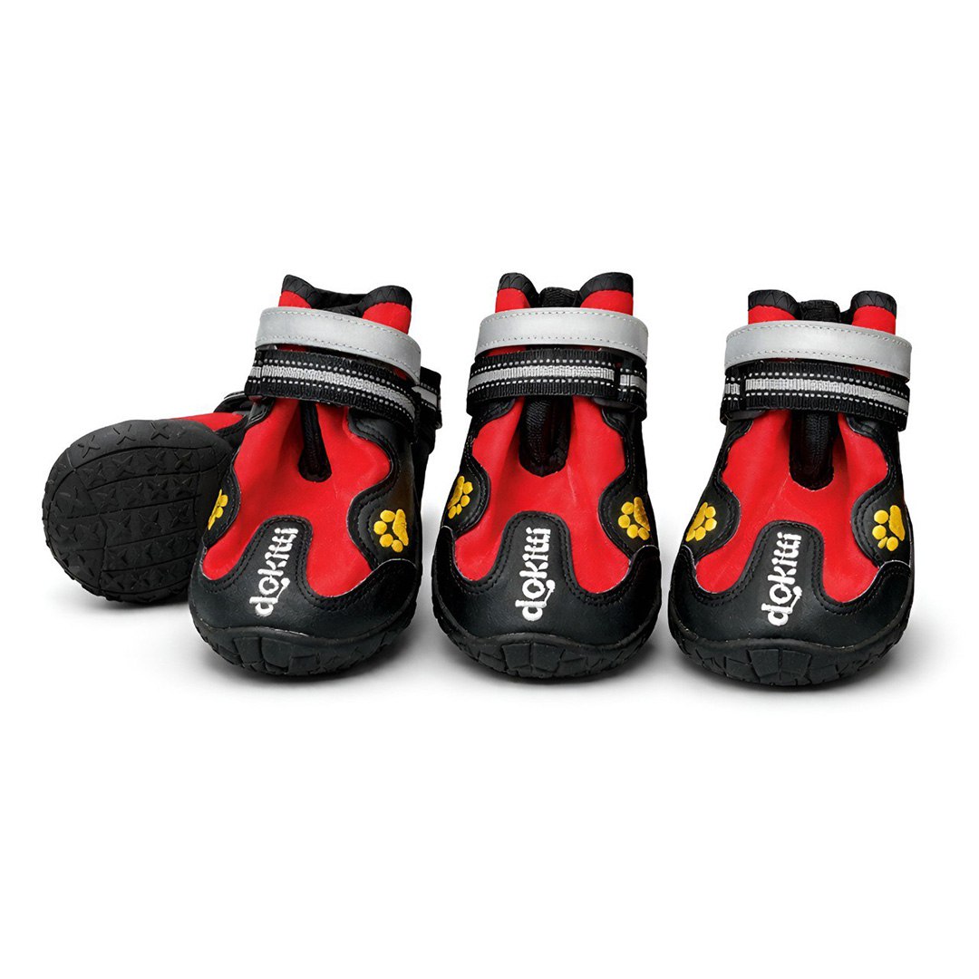 Waterproof Reflective Strap Shoe- Red