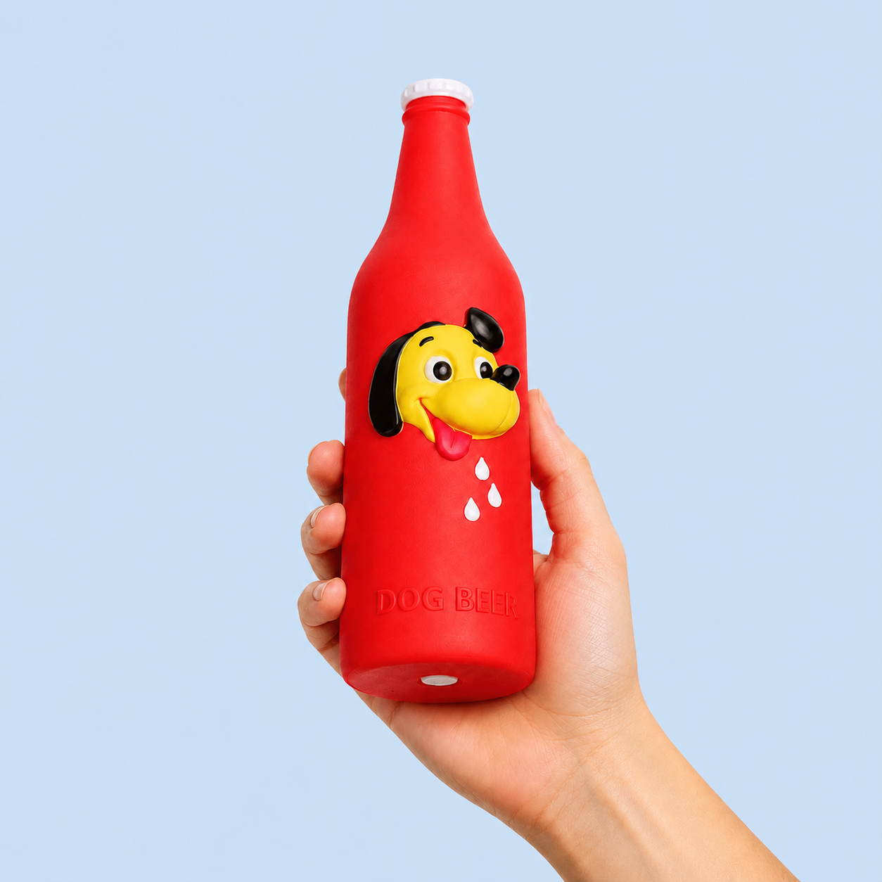 Dokitti Beer Bottle Dog Toy with Squeaker