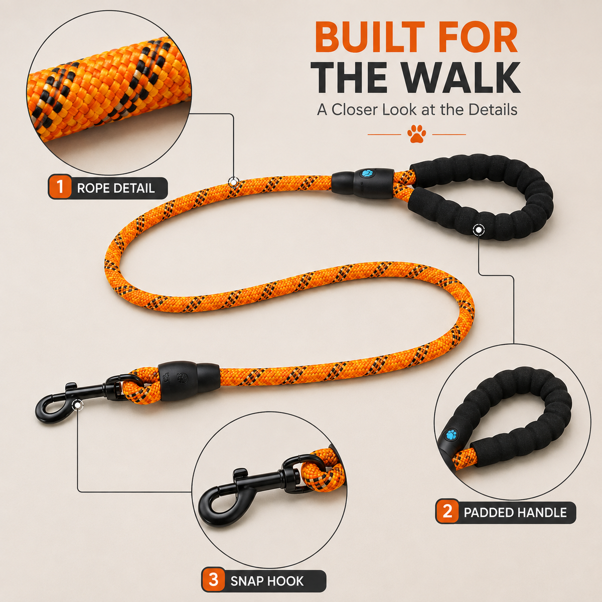 Knotecore Flex Rope Leash(Medium)