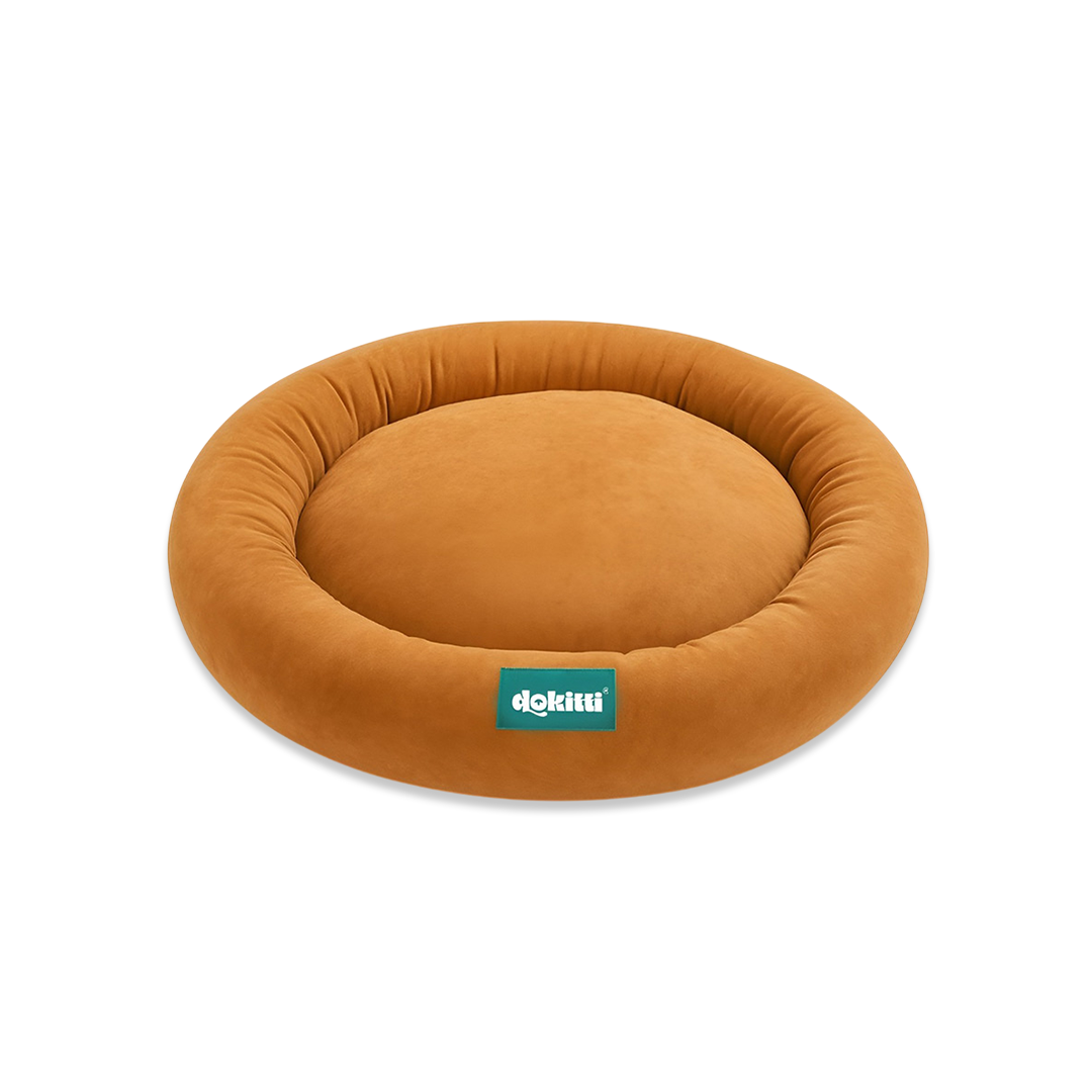 Beige Donut Bed