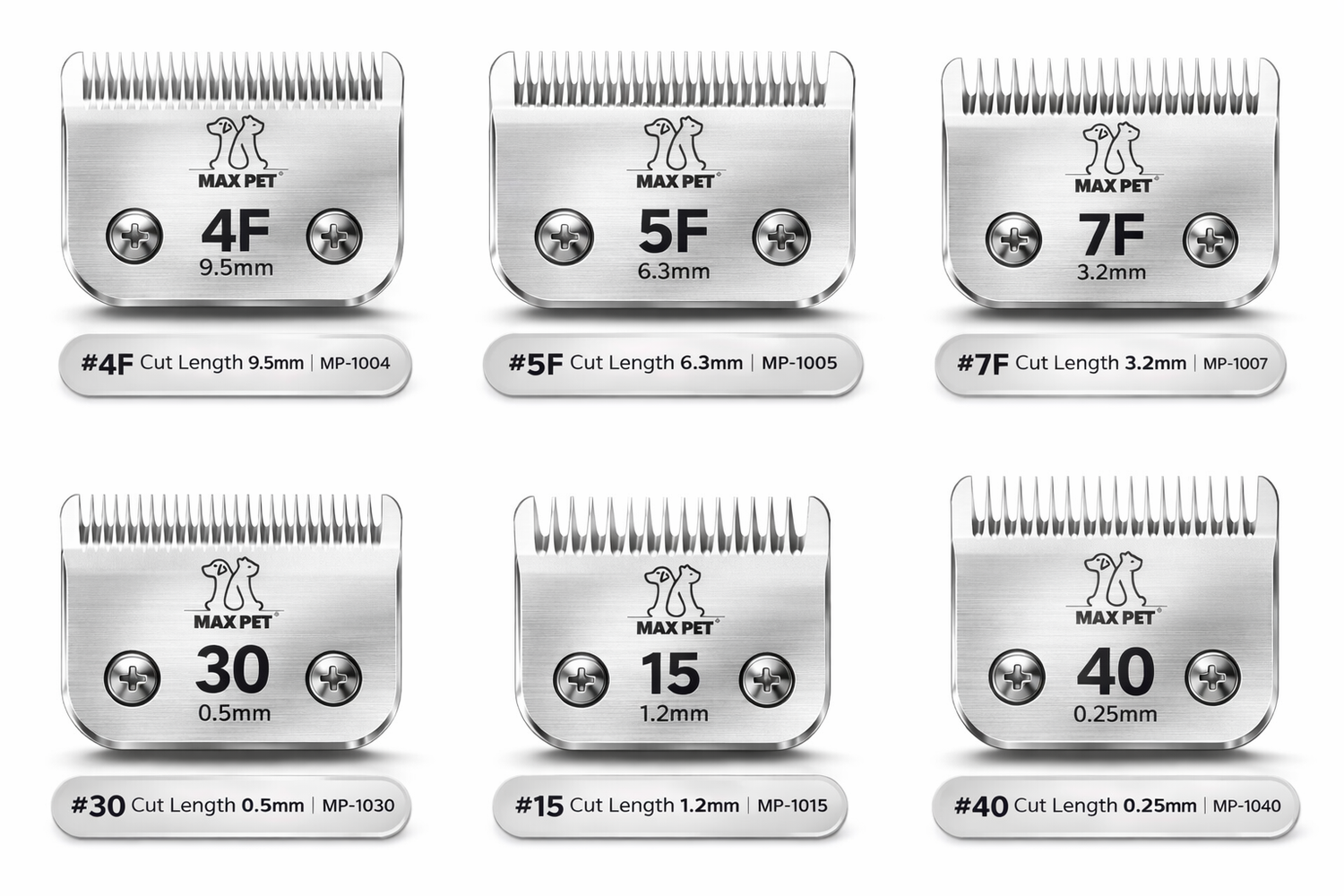 Stainless Steel and Ceramic A5 Blades for Professional Grooming