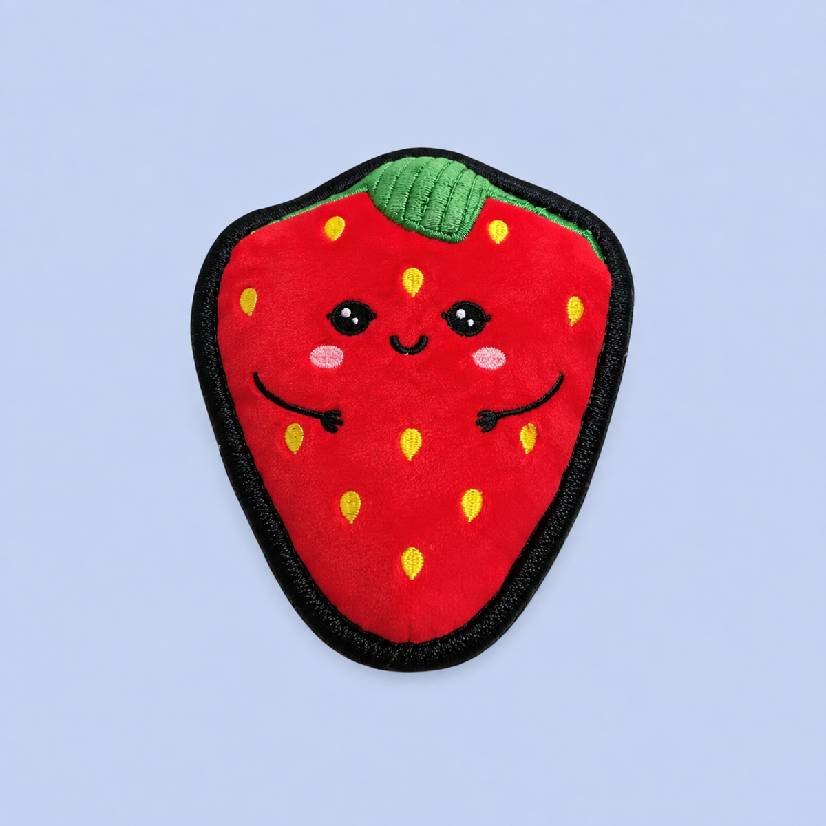 Dokitti Strawberry Plush Squeaky Dog Toy, Soft Chew Toy