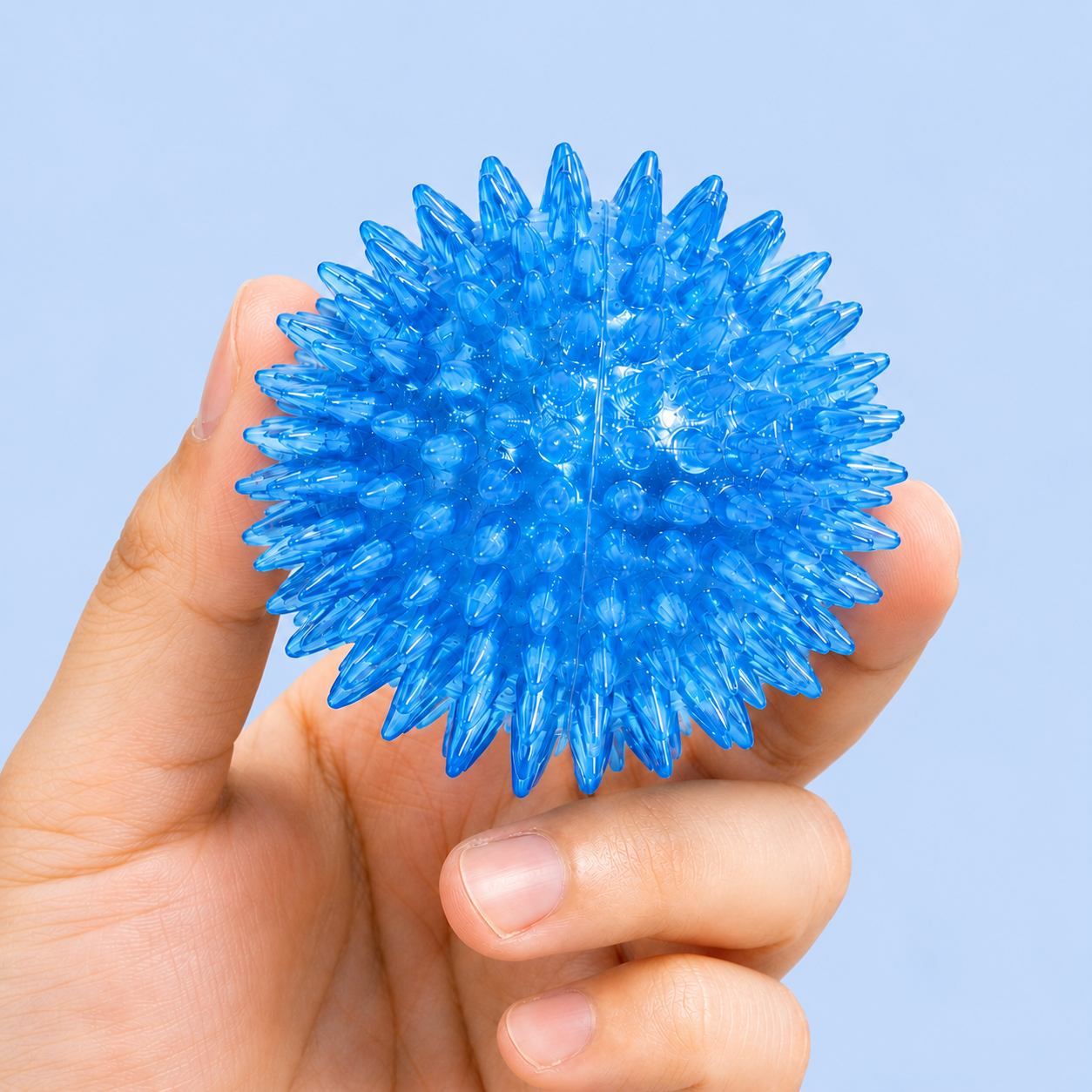 Dokitti TPR Spiky Ball Dog Toy with Squeaker