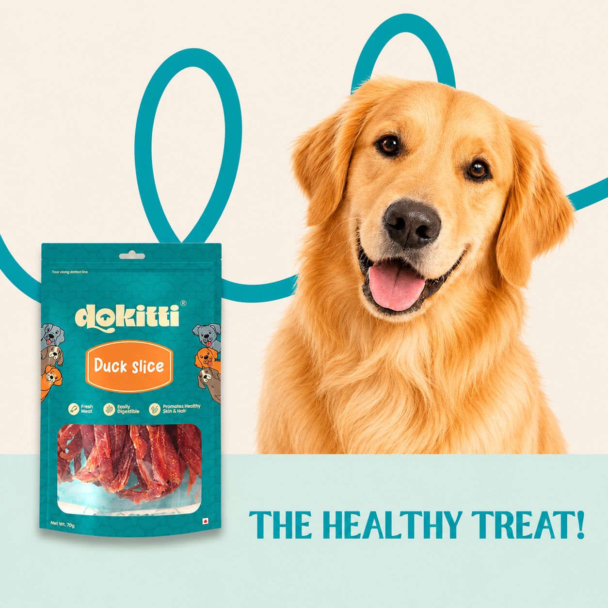 Dokitti Duck Slice – Premium Duck Dog Treats | Novel Protein