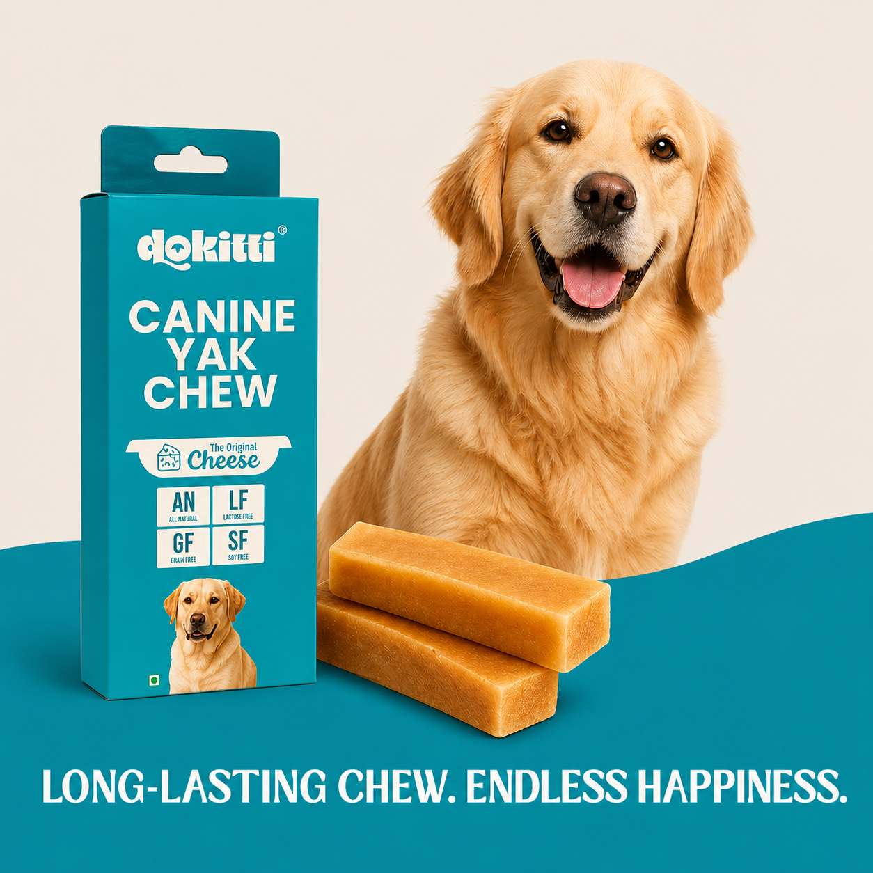 Dokitti Canine Yak Chew, Cheese – Long-Lasting | 130g
