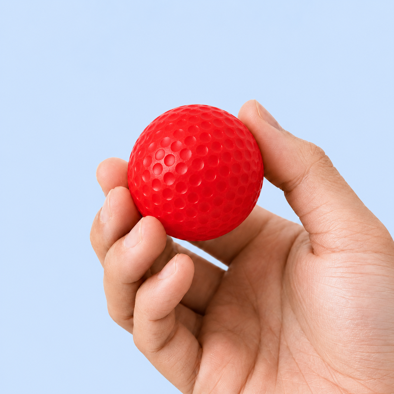 Dokitti EVA Golf Ball for Dogs – Bouncy Fetch & Interactive Toy, Red