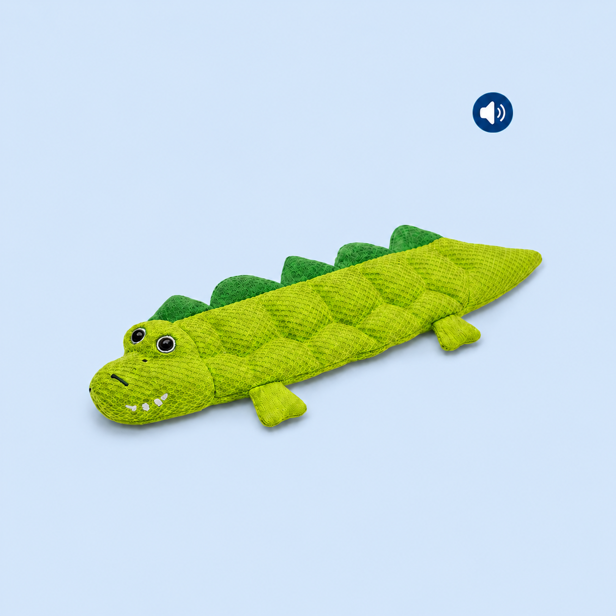 Dokitti Flat Croc Plush Dog Toy with Squeaker