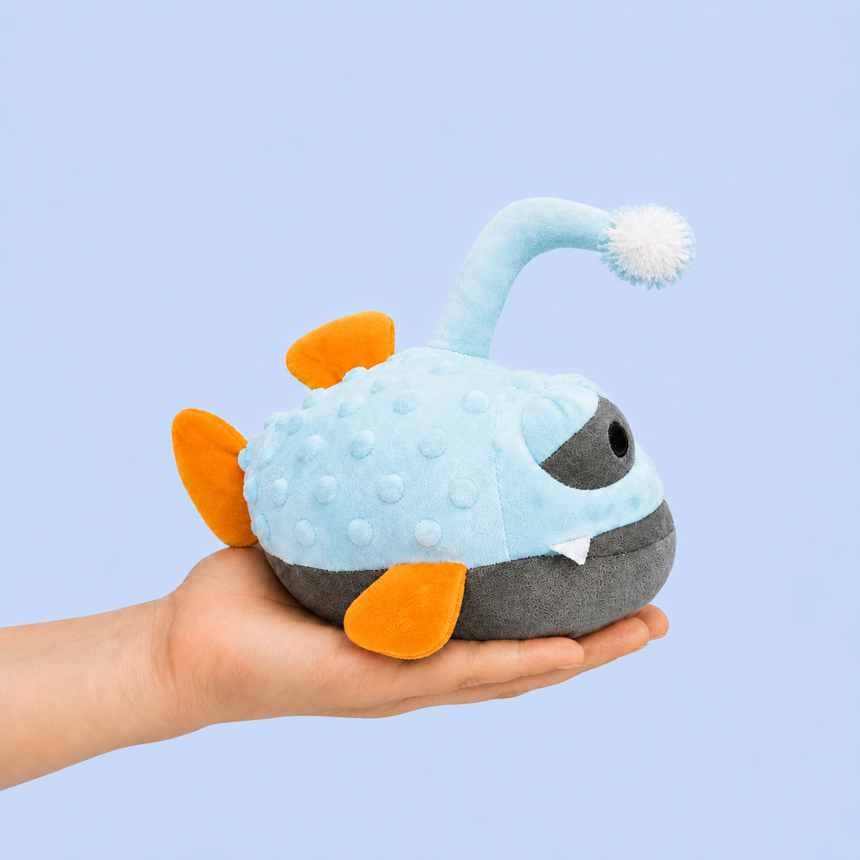 Dokitti Bottle Fish Plush Dog Toy with Squeaker