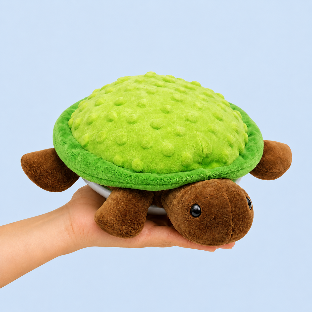 Dokitti Turtle Plush Dog Toy with Squeaker