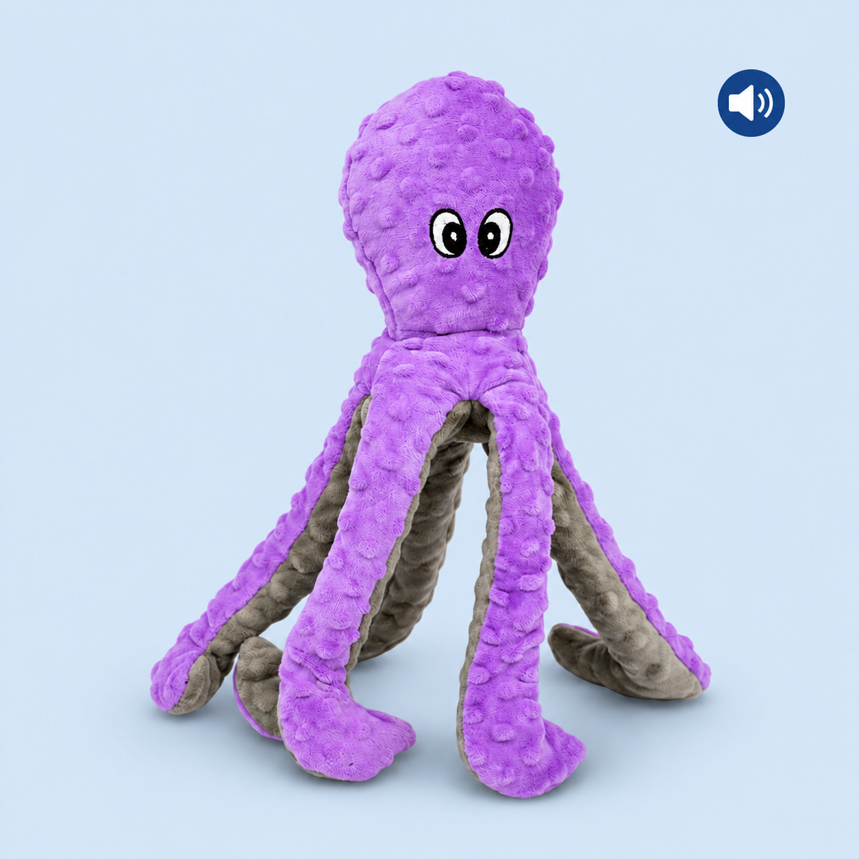 Dokitti Octopus Plush Dog Toy with Squeaker