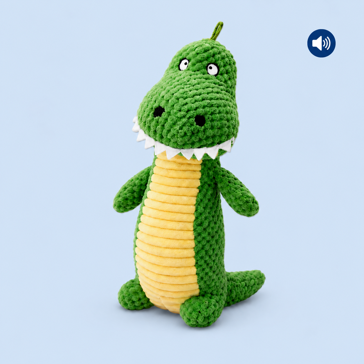 Dokitti Long Neck Crocodile Plush Dog Toy with Squeaker