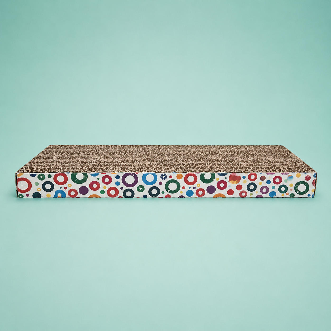 Dokitti Cat Scratcher Tray with Catnip – Reversible Corrugated Cardboard Scratch Pad