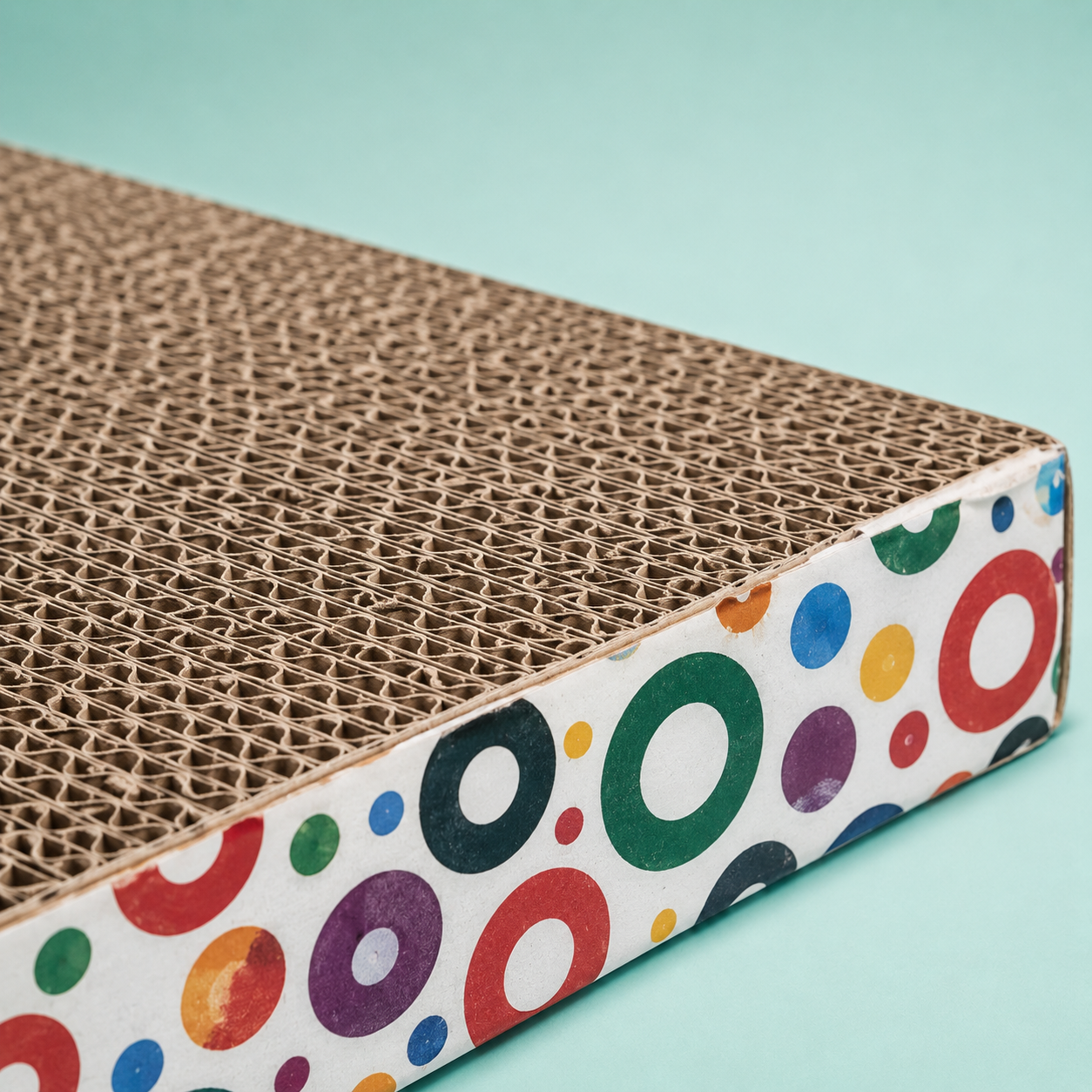 Dokitti Cat Scratcher Tray with Catnip – Reversible Corrugated Cardboard Scratch Pad