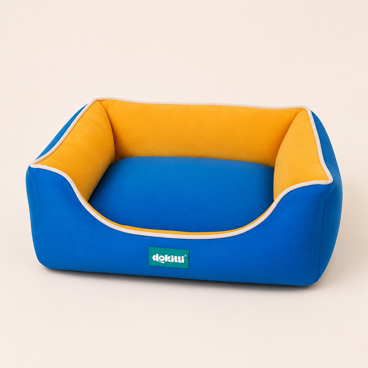 Blue Yellow Lounge Bed