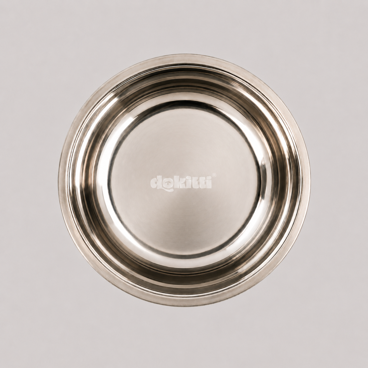 Dokitti Double Wall Steel Pet Bowl- Blue