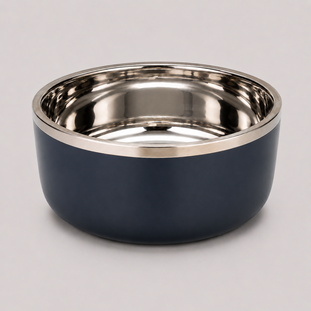 SS Double Wall Bowl- Blue