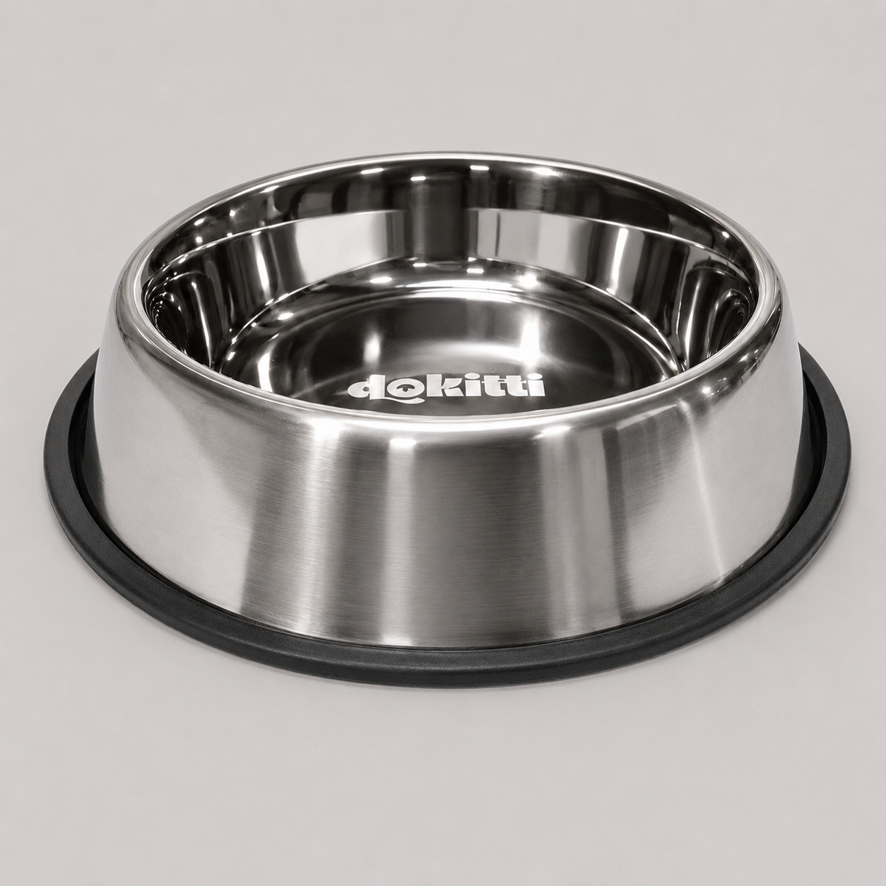 Dokitti NS Non-Slip Steel Pet Bowl
