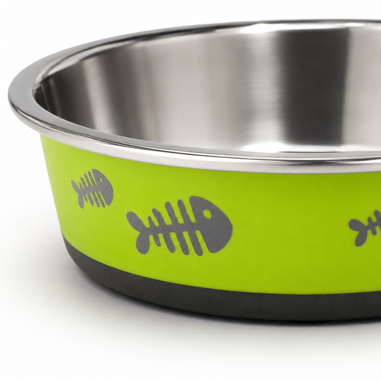 Dokitti Bonded Fusion Steel Cat Bowl -Green