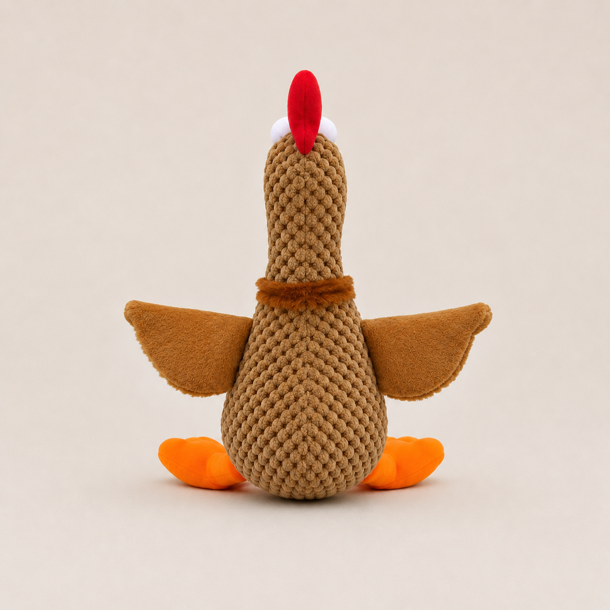 Dokitti Funny Chicken Plush Dog Toy with Squeaker