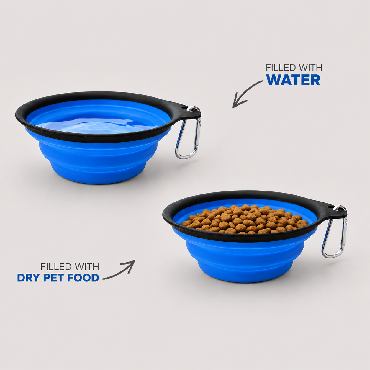 Dokitti Collapsible Travel Pet Bowl- Large