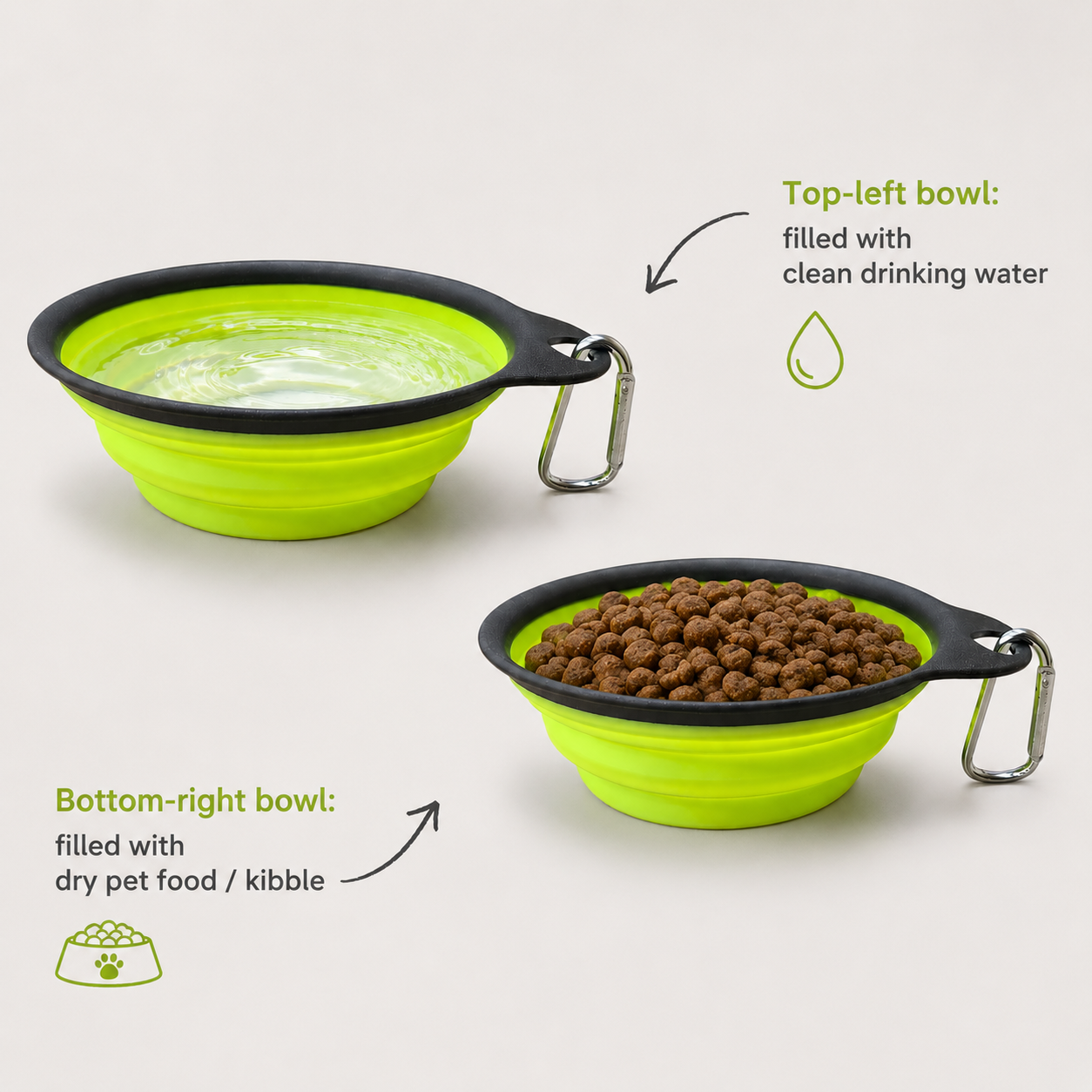 Dokitti Collapsible Travel Pet Bowl-Small