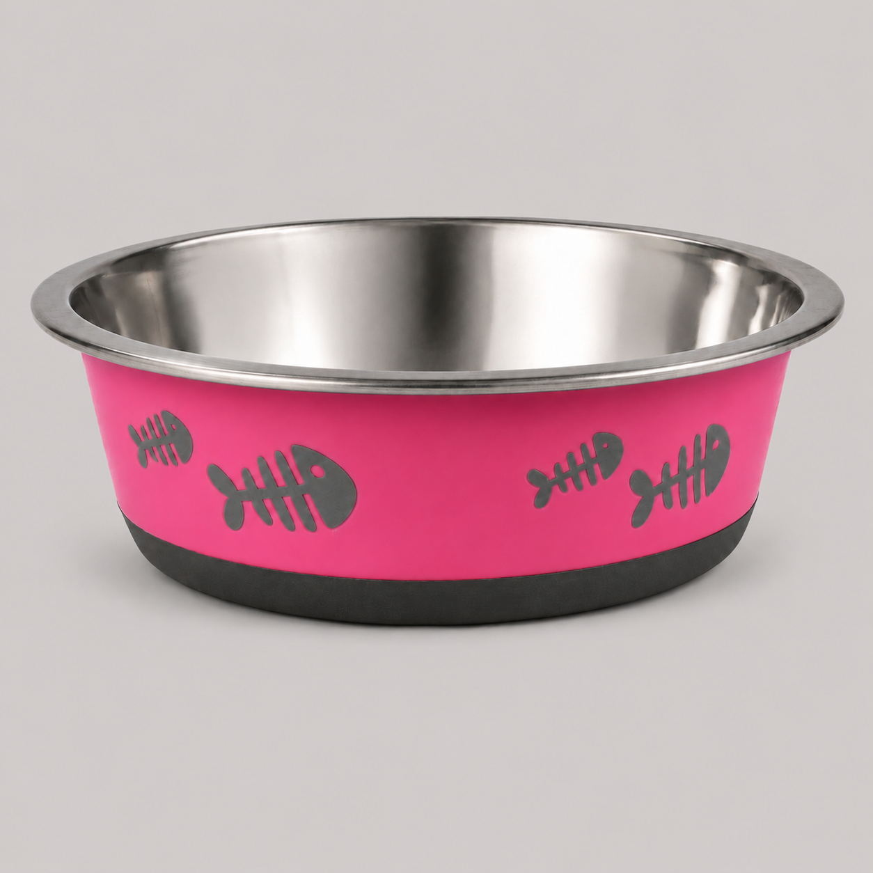 Dokitti Bonded Fusion Steel Cat Bowl - Pink