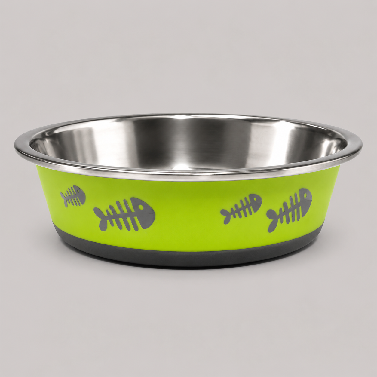 Dokitti Bonded Fusion Steel Cat Bowl -Green