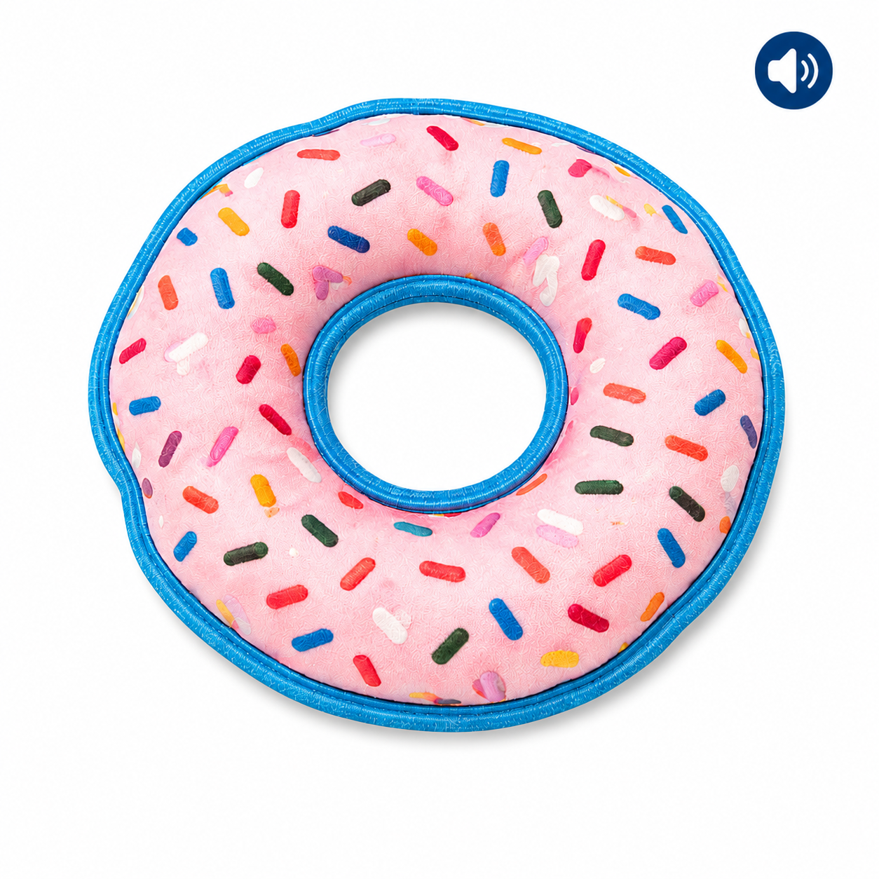 Dokitti Donut Plush & Rope Dog Toy with Squeaker