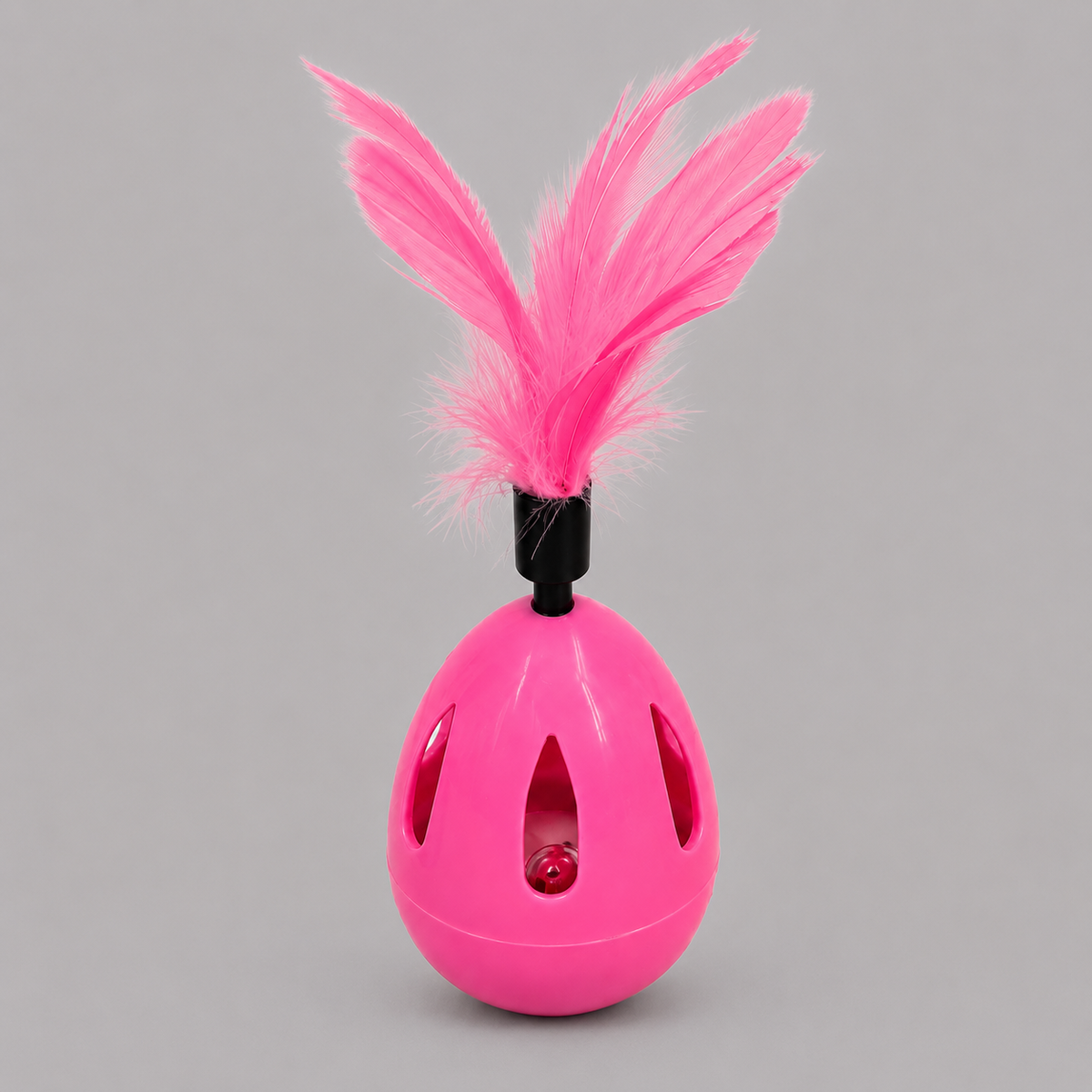 Dokitti Feather Tumbler Cat Toy with Bell Ball Inside