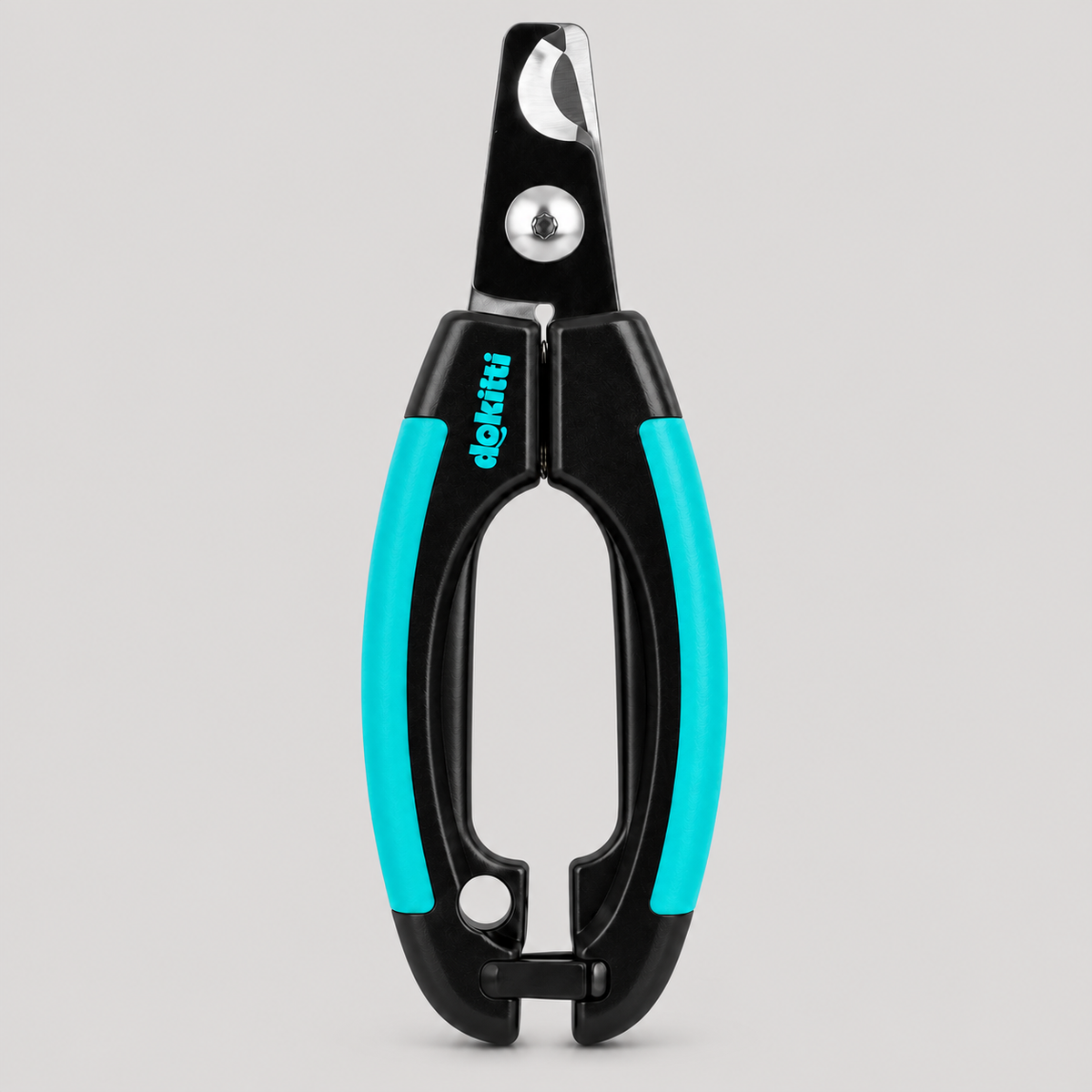 Dokitti Pet Nail Clipper for Dogs and Cats, Sharp Stainless Steel Scissor Style Nail Cutter with Non Slip Grip Handles and Safety Lock, Small and Medium Pets
