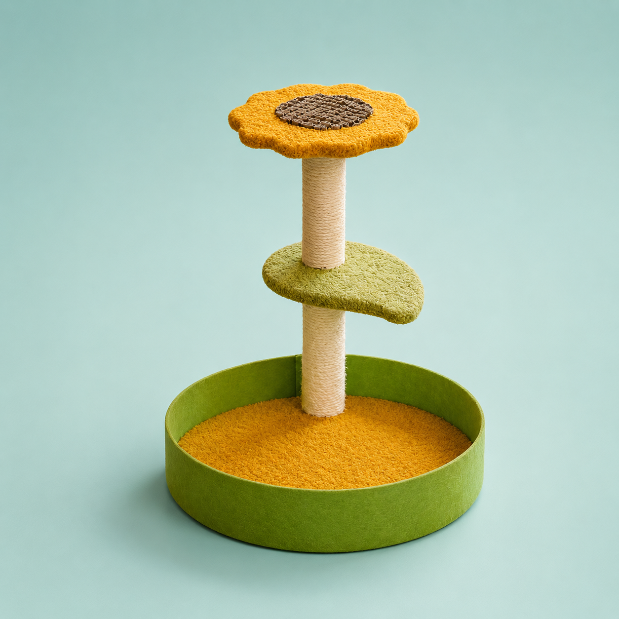 SUNBLOOM CAT SCRATCHER & BED