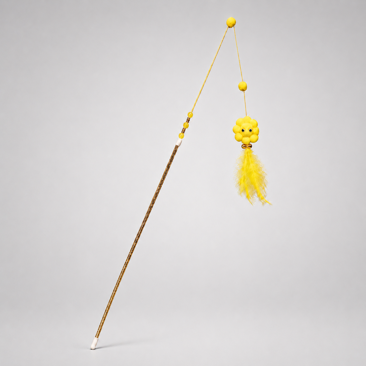 SUNFLOWER CAT TEASER SKY YELLOW