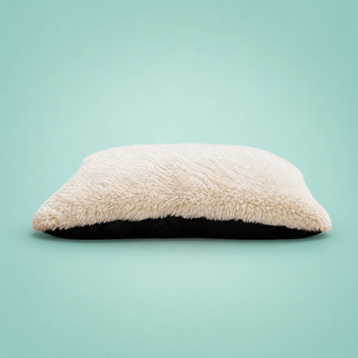 Dokitti White Fur Pillow Pet Bed