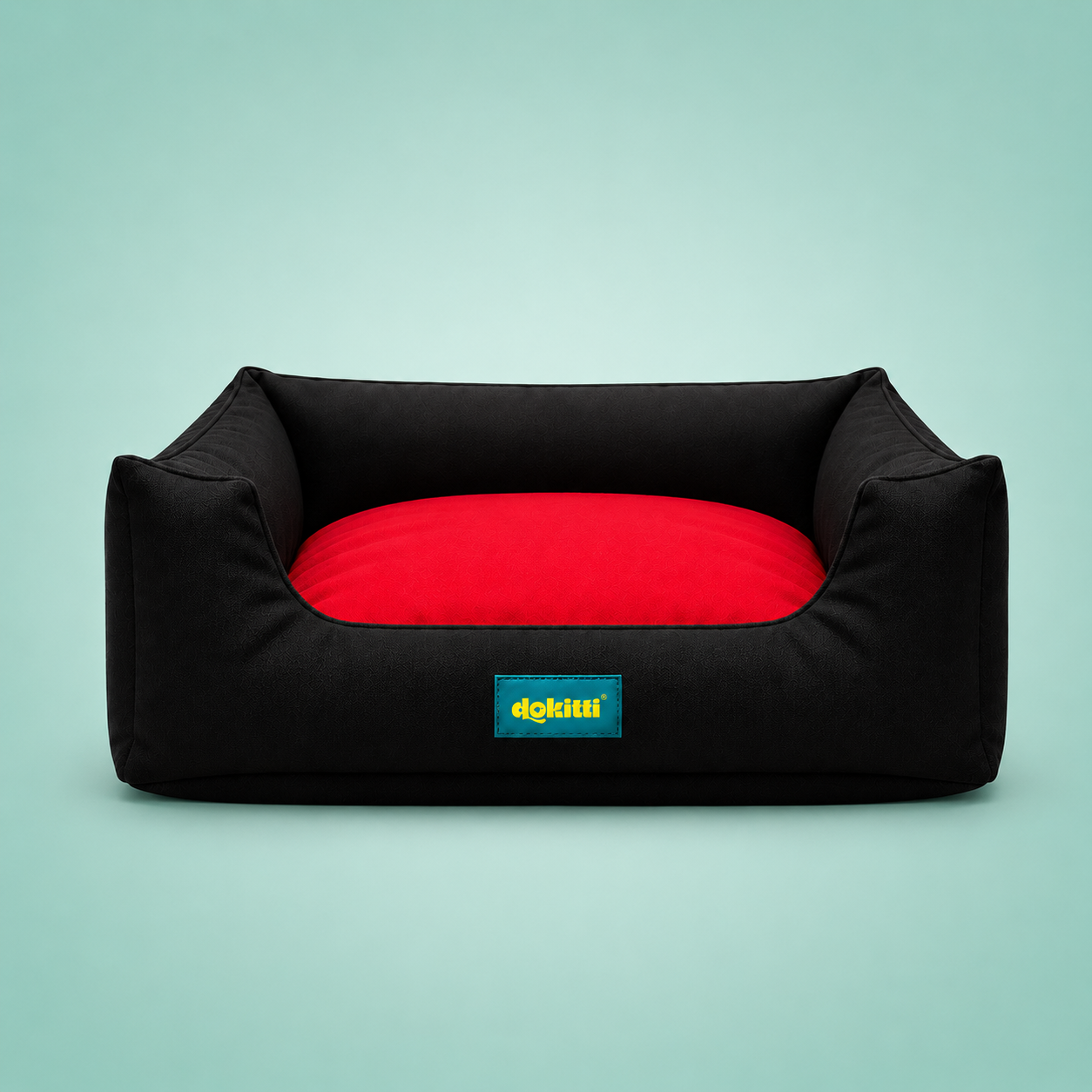 Dokitti Water-Resistant Bolster Lounger Pet Bed