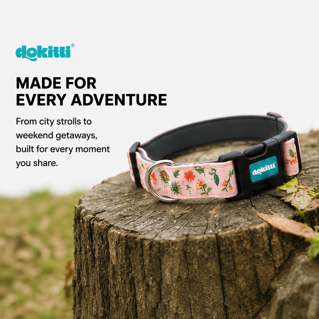Printed Collar with Neoprene Padding (Medium)