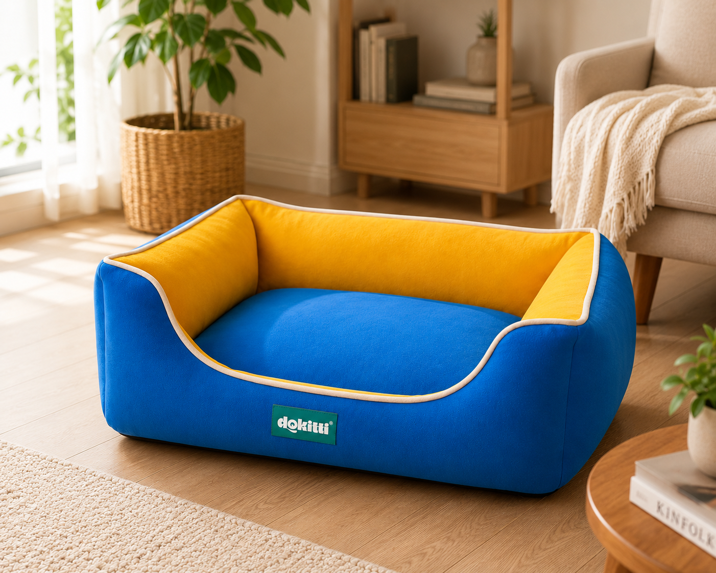 Dokitti Blue & Yellow Lounge Bed