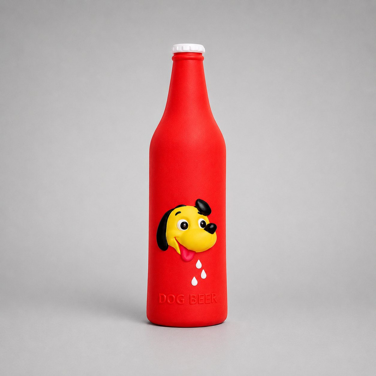 Dokitti Beer Bottle Dog Toy with Squeaker