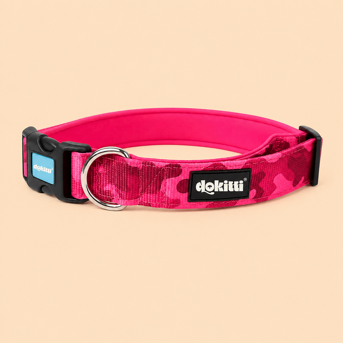 Premium Red Camouflage Collar with Neoprene Padding